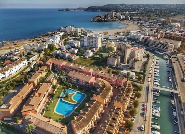 Luchtfoto van Casita Sueno en de omgeving